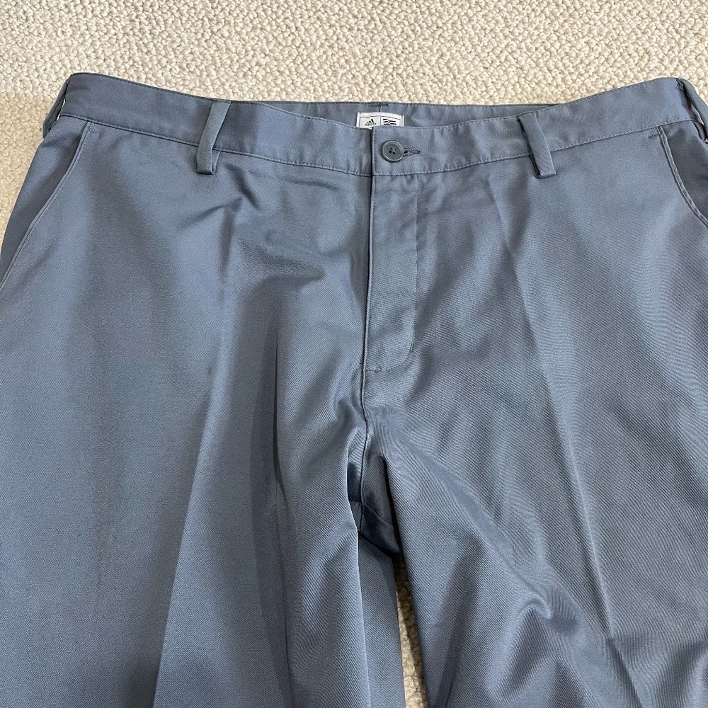 Adidas Golf Pants 38x32 EUC Slate Grey/Blue